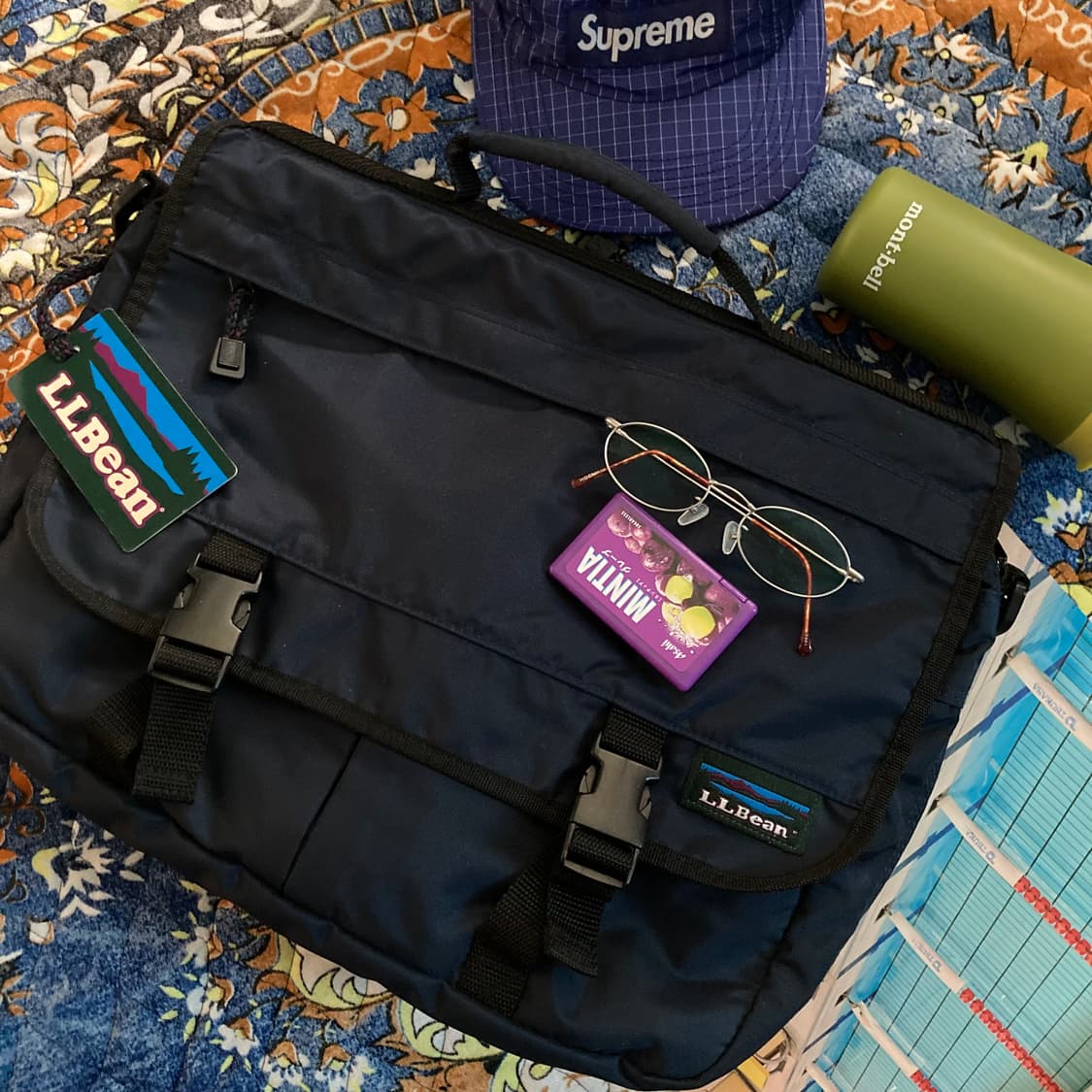 LLBean 엘엘빈 네임텍 네이비 랩탑 케이스 브리프케이스 시티보이 가방 상품이미지2