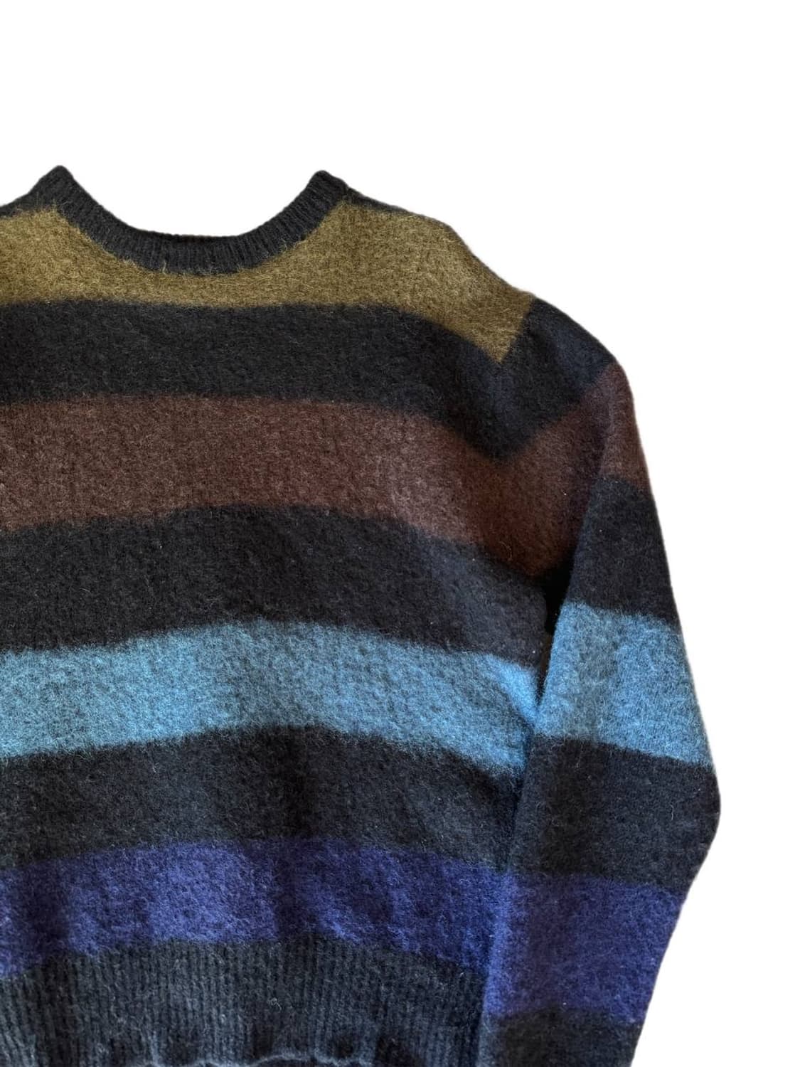 00s Stussy striped wool sweater 상품이미지3