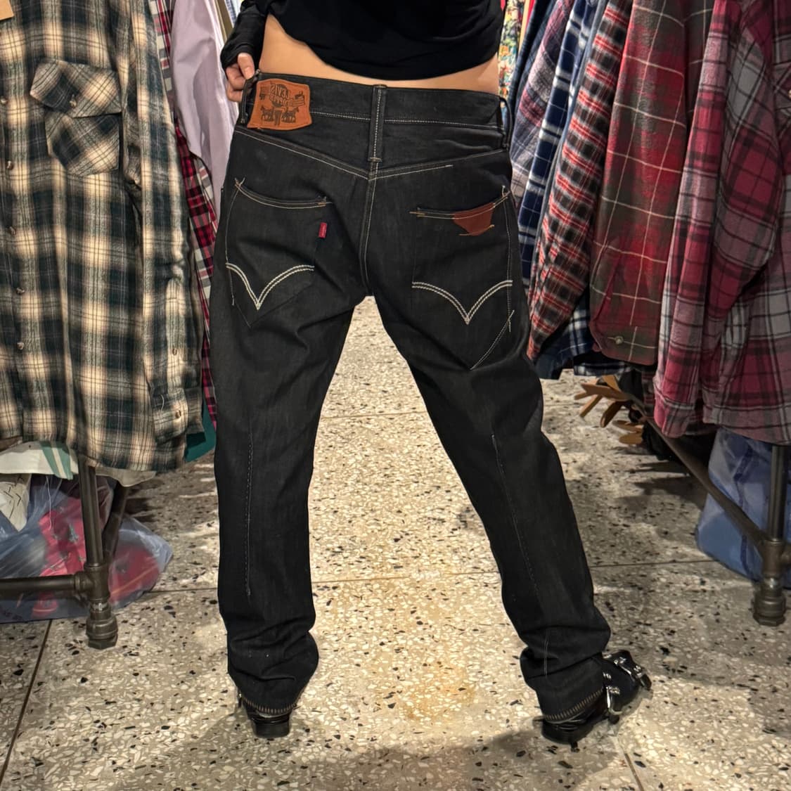 Levi's copper 리바이스 쿠퍼 생지 워싱 데님 팬츠 상품이미지1