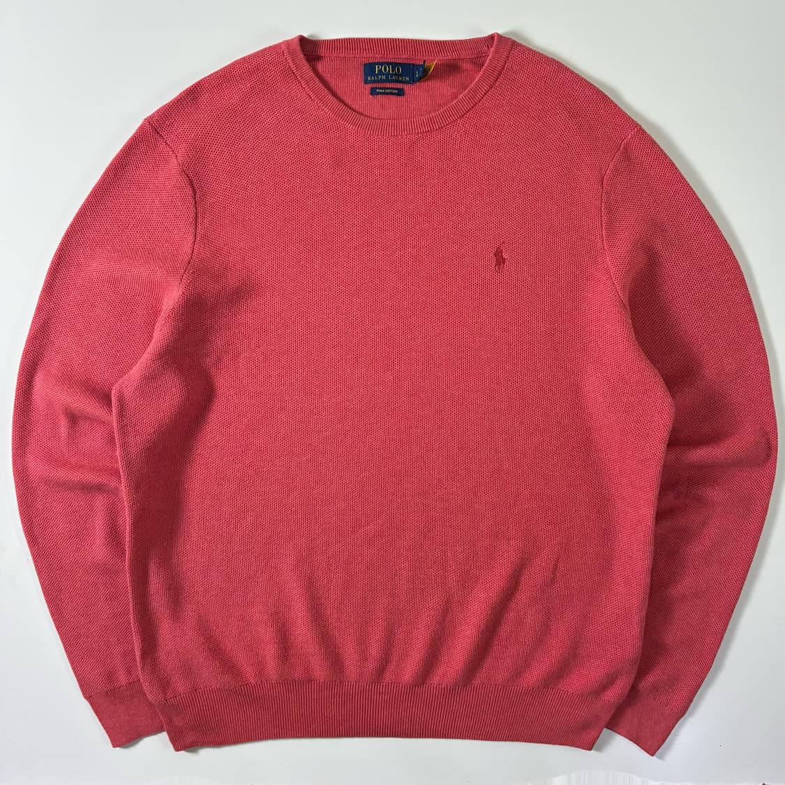 Polo  폴로 랄프로렌 신형 자수 피마코튼 핑크 니트  상품이미지1