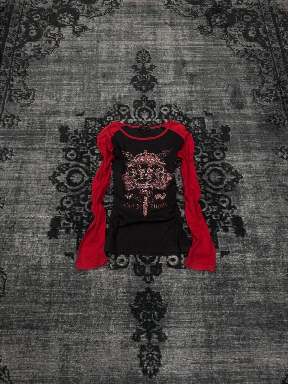 Spinash 00s y2k printing cut sew 상품이미지1