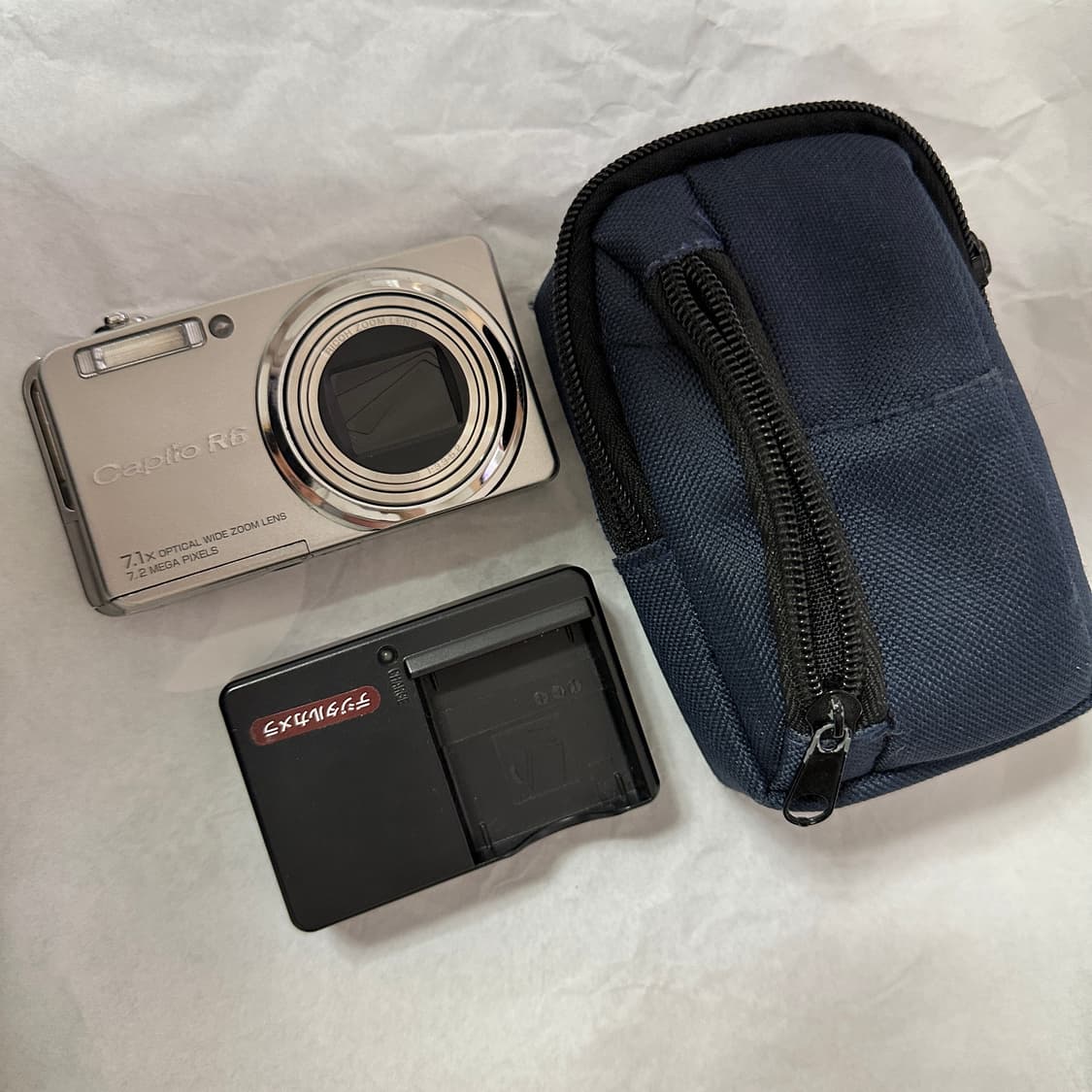 리코 Ricoh Caplio R6 빈티지디카 실버 + 정품배터리 충전기 상품이미지1