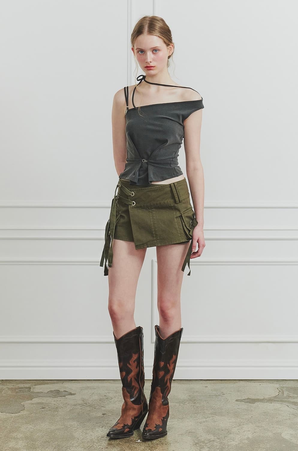 페인오어플레져 페오플 루비 훅 탑 챠콜 상품이미지4