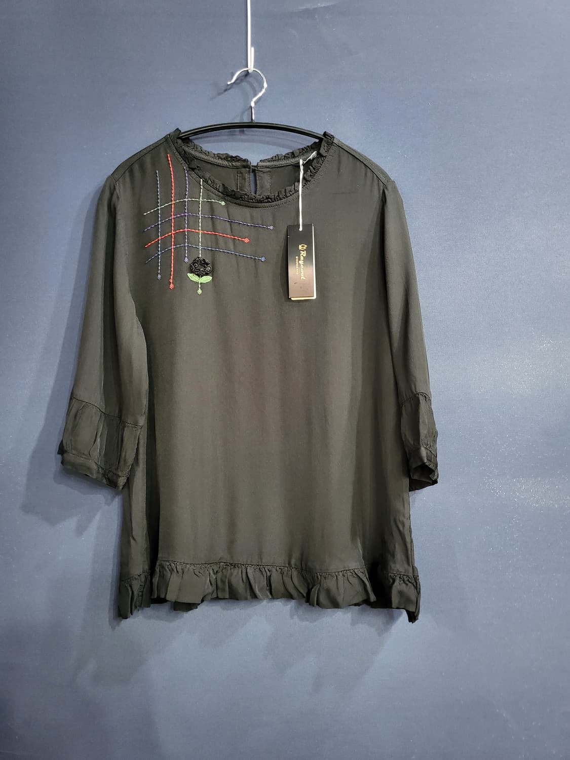 Wb 풍기인견 자수 블라우스(새상품) 상품이미지1