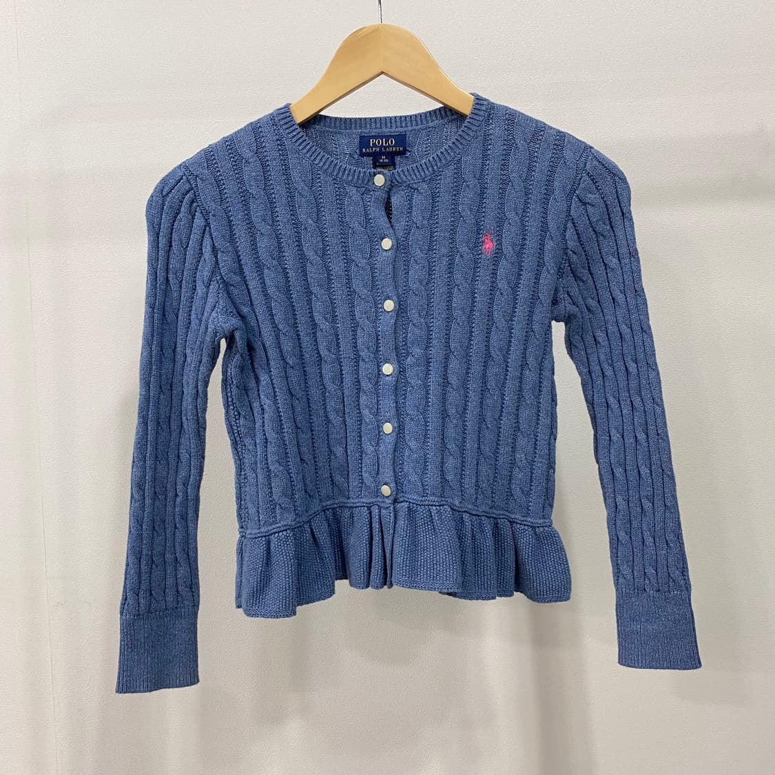 폴로 랄프로렌 신형 케이블 프릴 가디건 상품이미지1