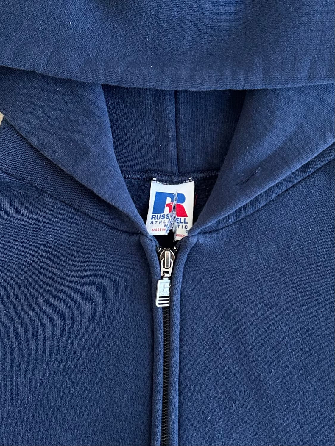 90s 빈티지 러셀 후드집업 네이비 M 상품이미지6