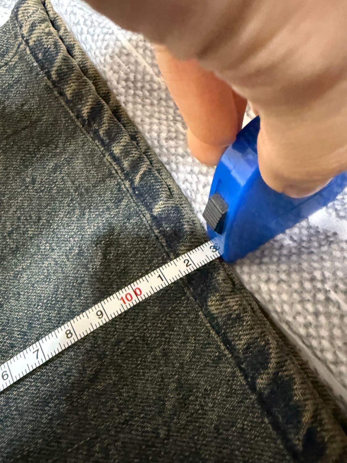 (XS, 28) 벨리에 트루 와이드 데님 팬츠 빈티지 인디고 상품이미지5