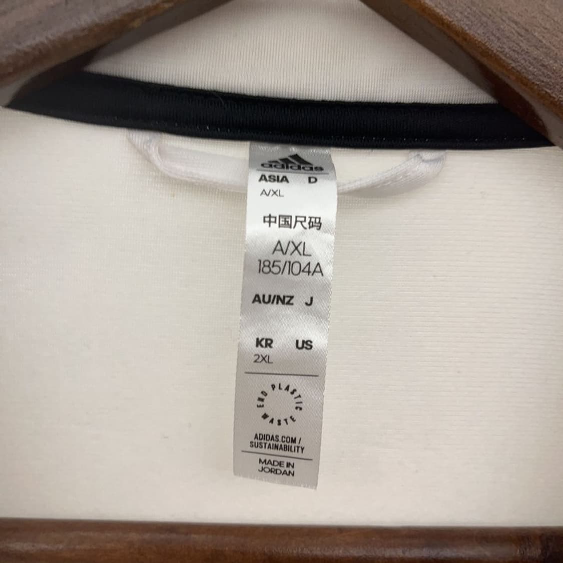 아디다스 삼선로고 화이트 트랙탑 져지 집업 100 C06221 상품이미지4