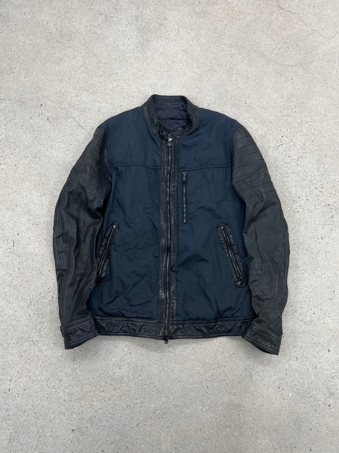 솔리드옴므 우영미 패브릭믹스 레더 자켓 상품이미지2