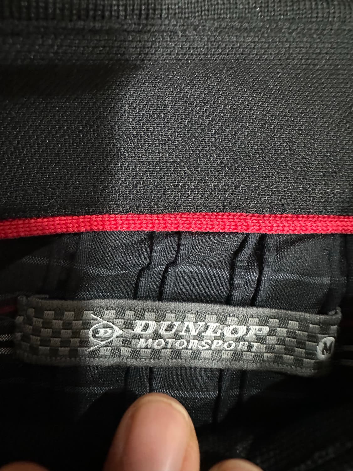 던롭(Dunlop) 모터스포츠 블랙 체크 스트라이프 반팔M 새상품 상품이미지5