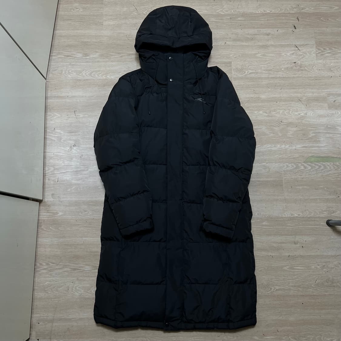 프로스펙스 로고 후드 롱패딩 점퍼 [블랙] M/95 상품이미지1