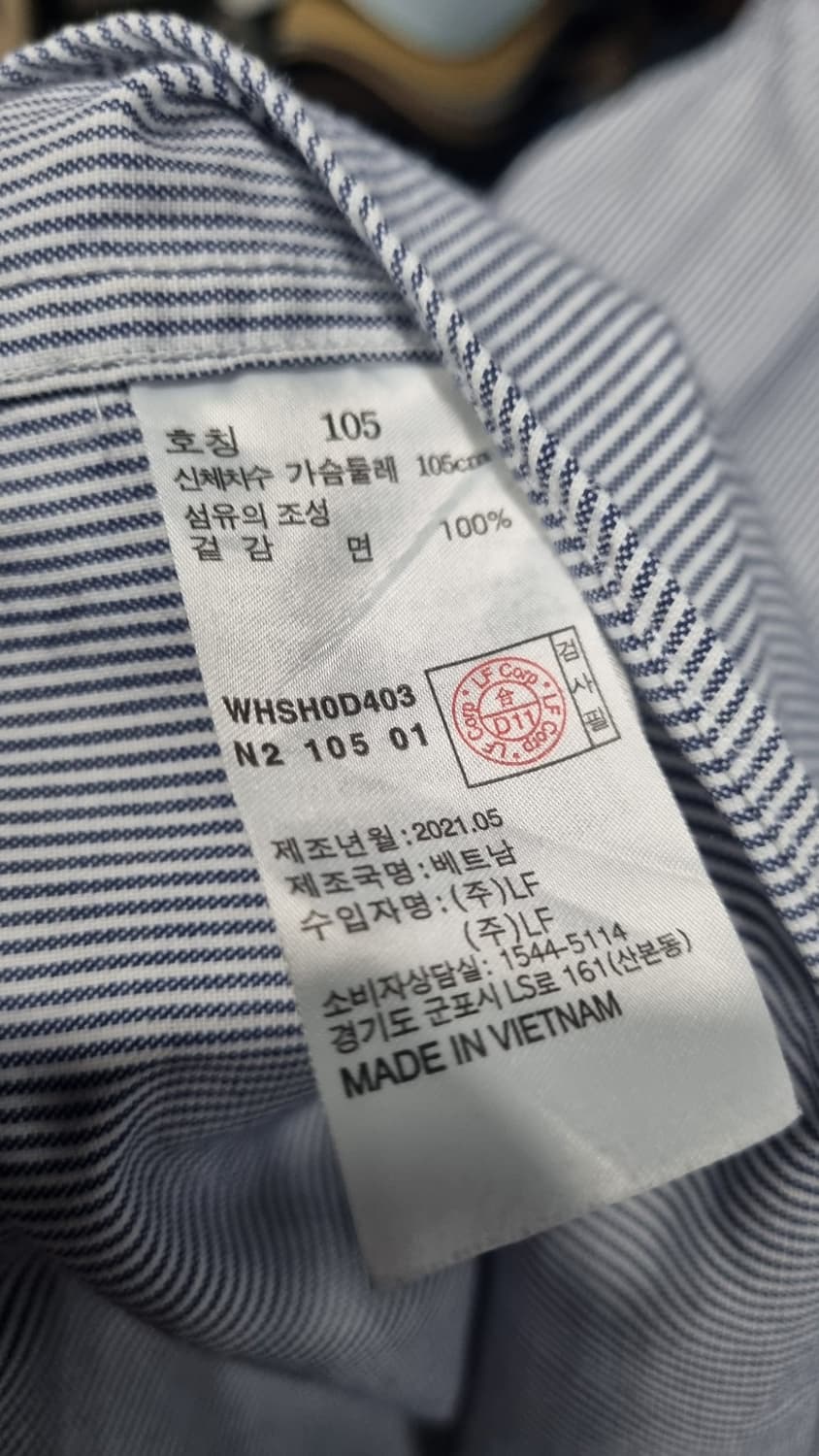 (헤지스) 반팔 셔츠 남방 105size 상품이미지5