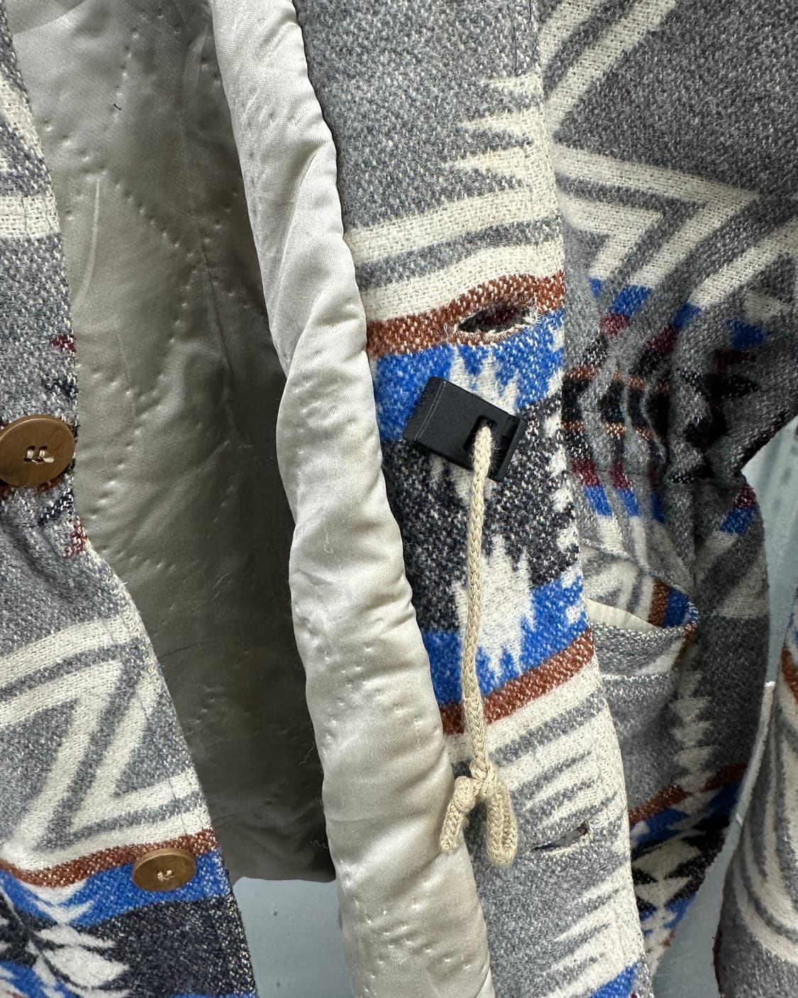 (L오버)80~90'S FRANCE 패턴 코트-M1339 상품이미지6