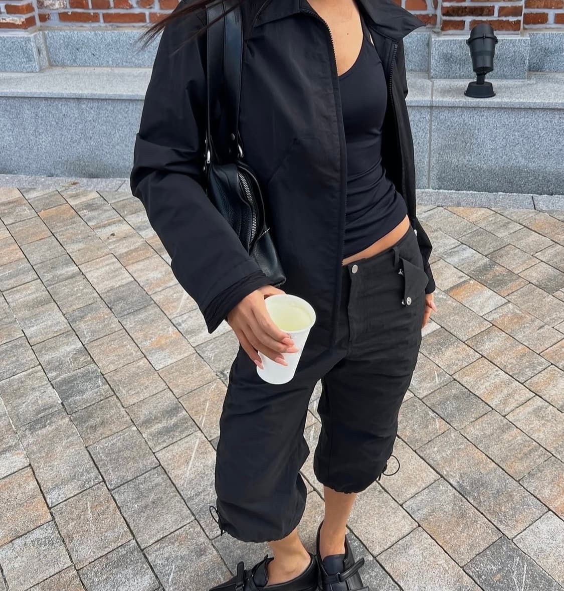 fabeur 나일론 카프리팬츠 상품이미지1