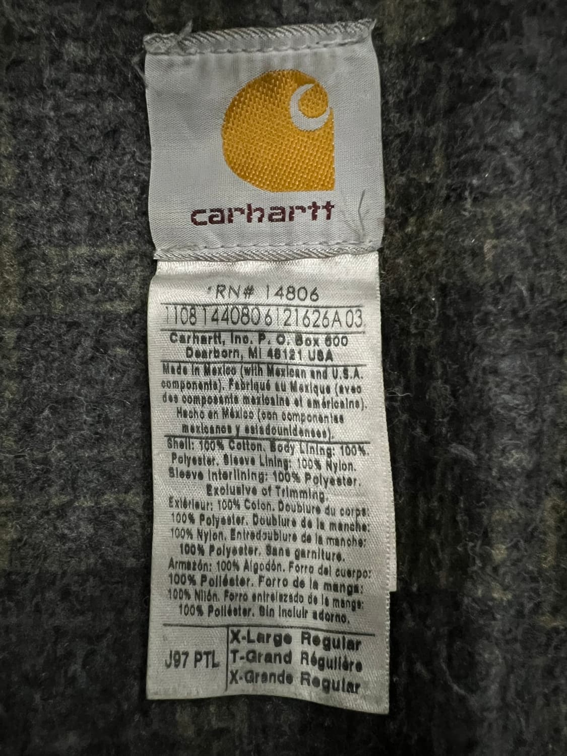 (XL) 칼하트 디트로이트 자켓 J97 PTL 패트롤 상품이미지4