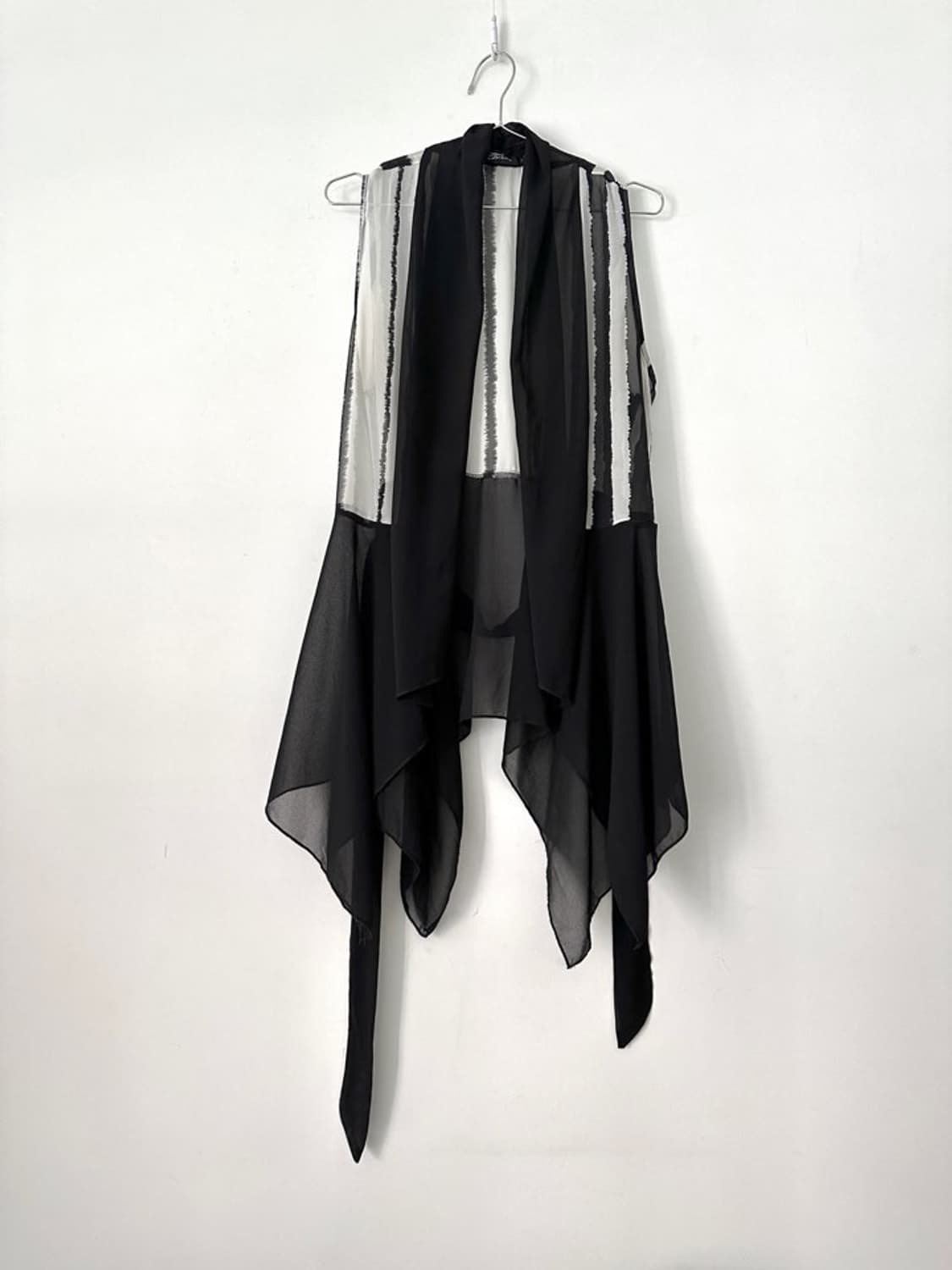 Zebra pattern sheer sleeveless 상품이미지5