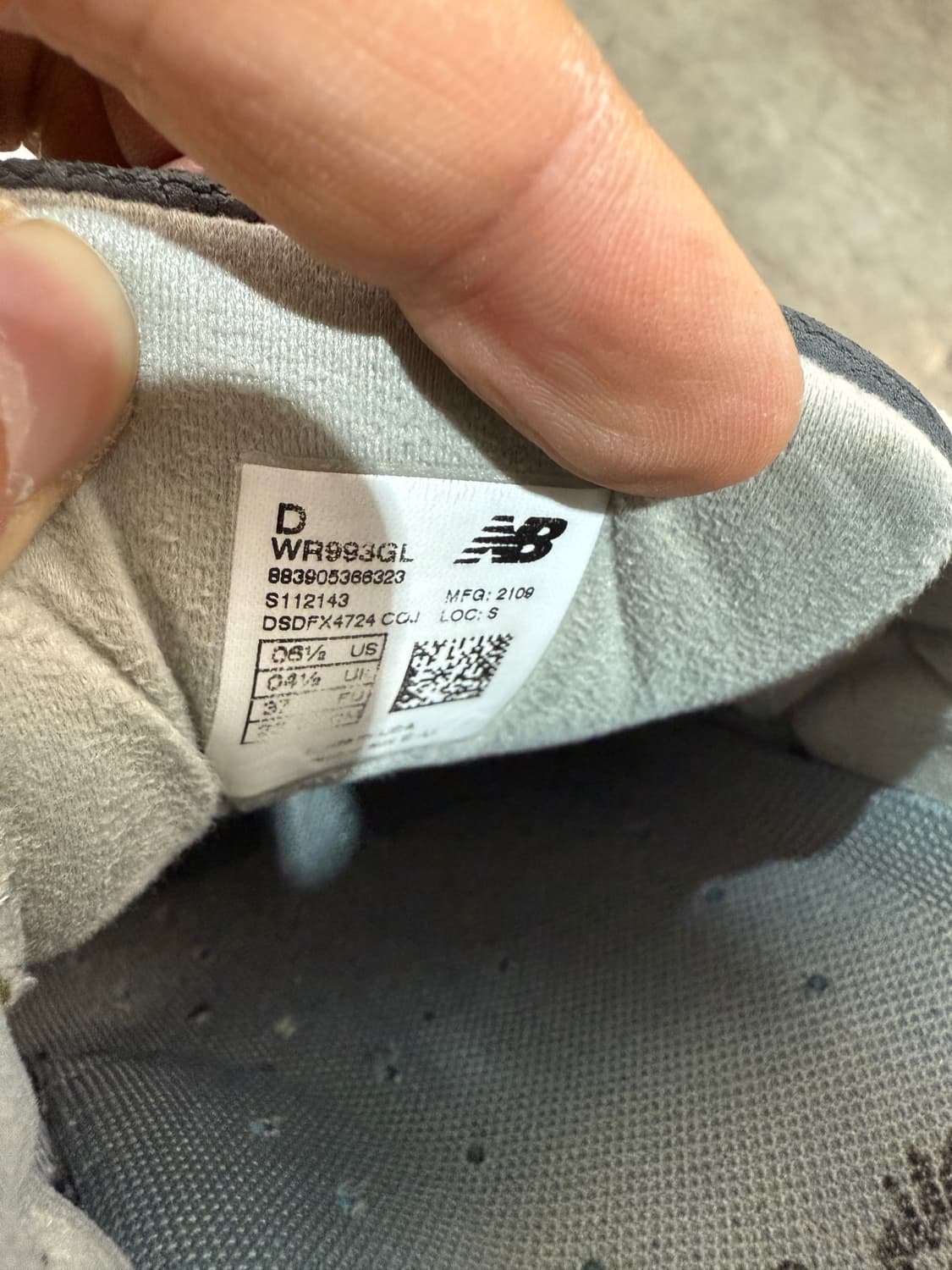 뉴발란스 WR993GL 회색 Made in USA 상품이미지5