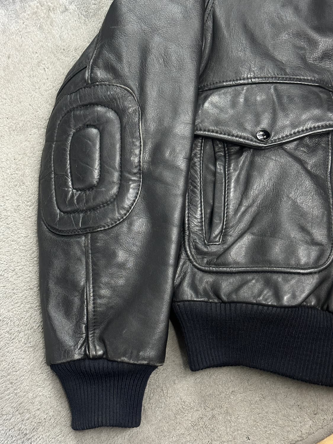 80s Harley-Davidson 레더 봄버 자켓 46 상품이미지5