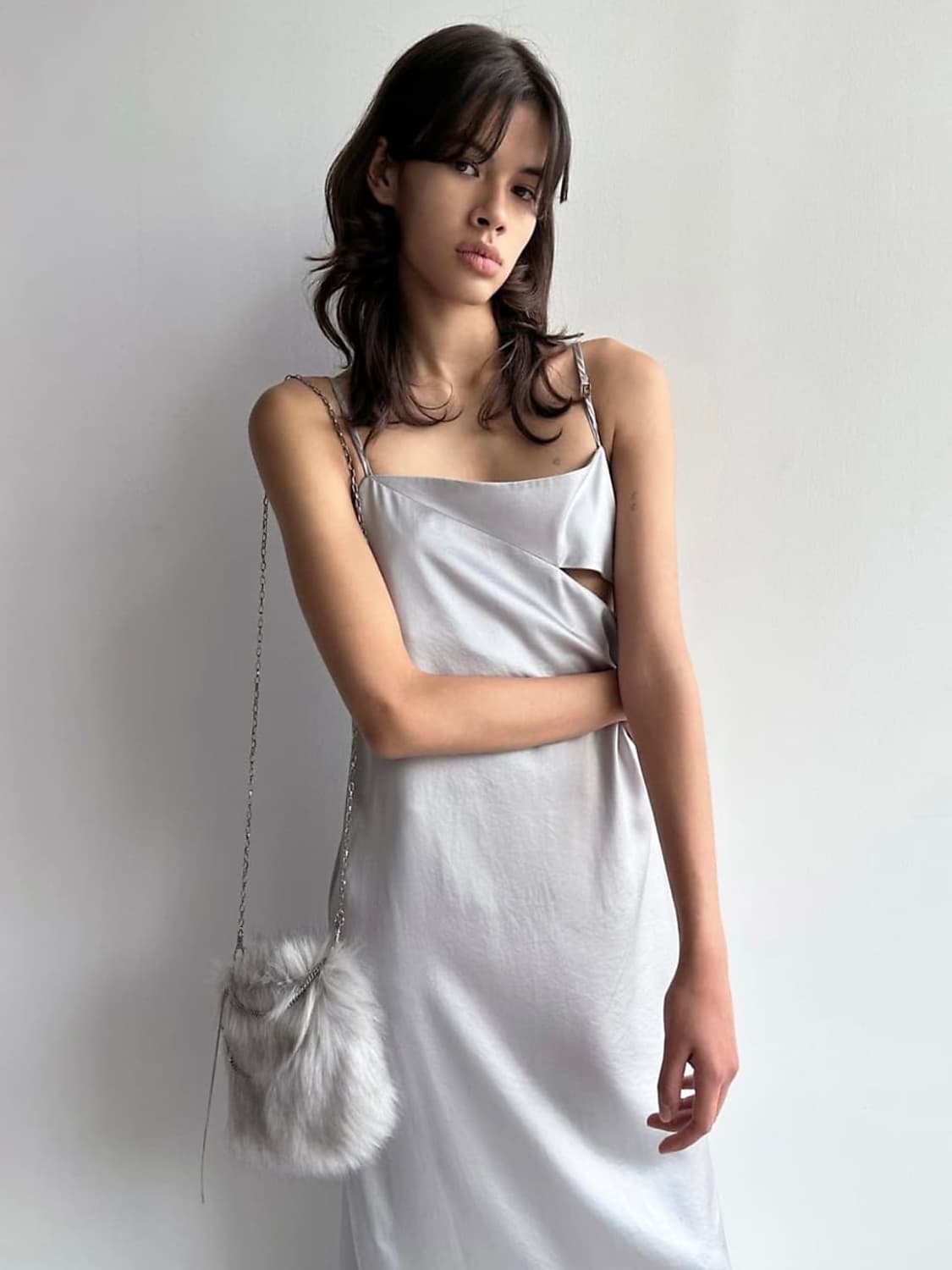 Lowclassic 로우 클래식 미니백 블랙 / 크로스백 / 퍼 가방  상품이미지2