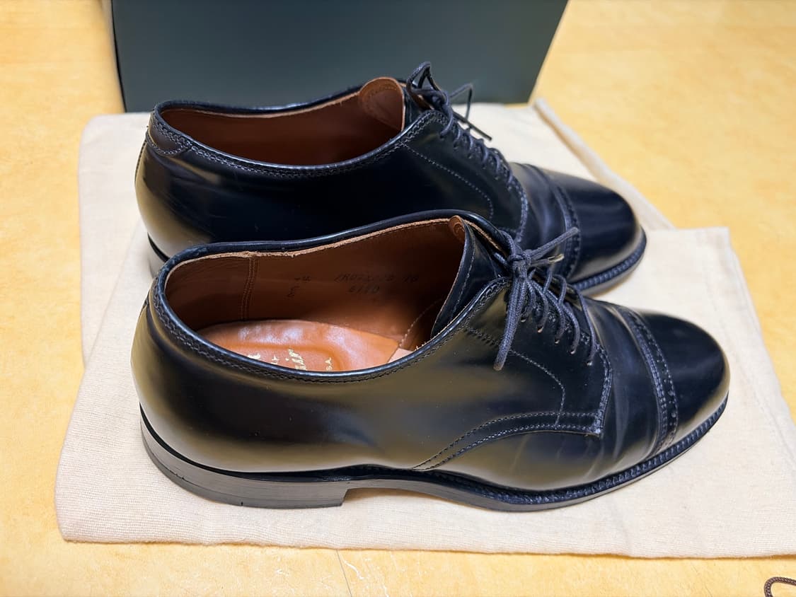 알든 6190 블랙 코도반 더비 판매 7.5E US 상품이미지3