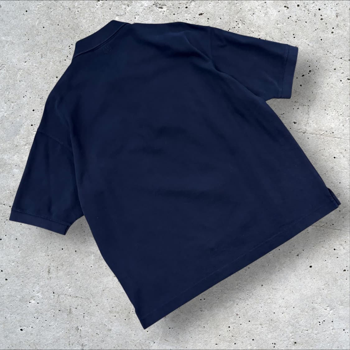 [L] AMI 아미 하트 로고 네이비 반팔 폴로티 C298 상품이미지2