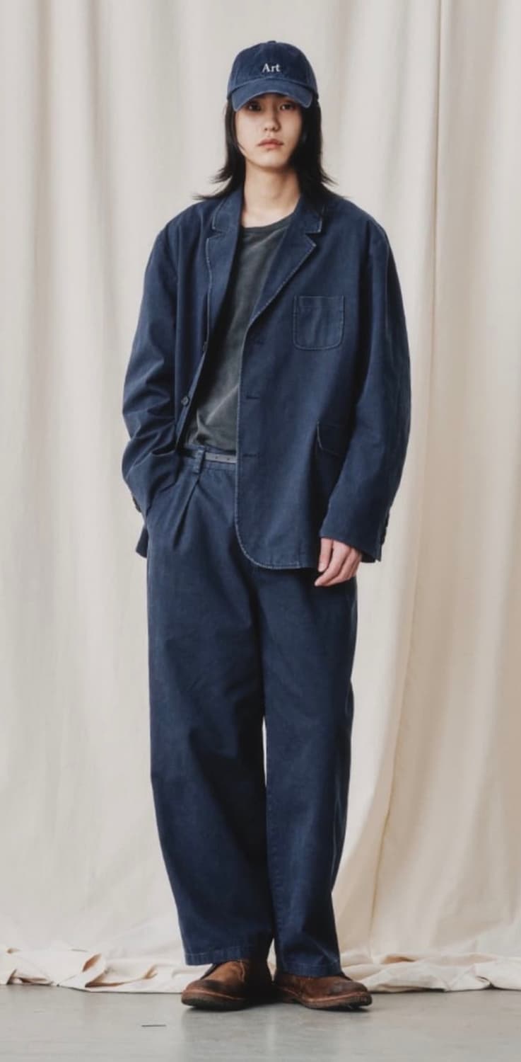 washed 3 button blazer_dark navy 상품이미지2