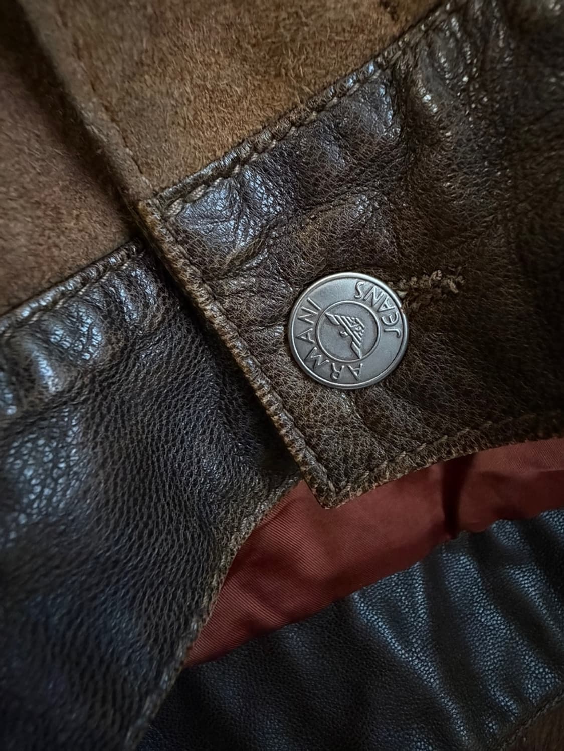 00s 아르마니 진스 스웨이드 레더 트러커 자켓  상품이미지6