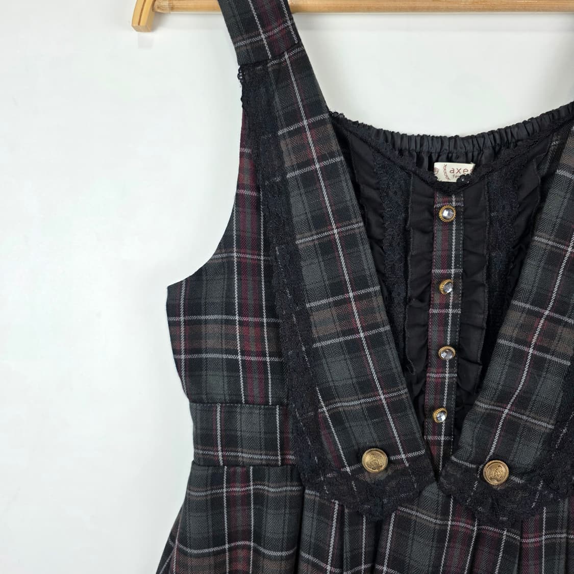 axes femme 체크 원피스  상품이미지3