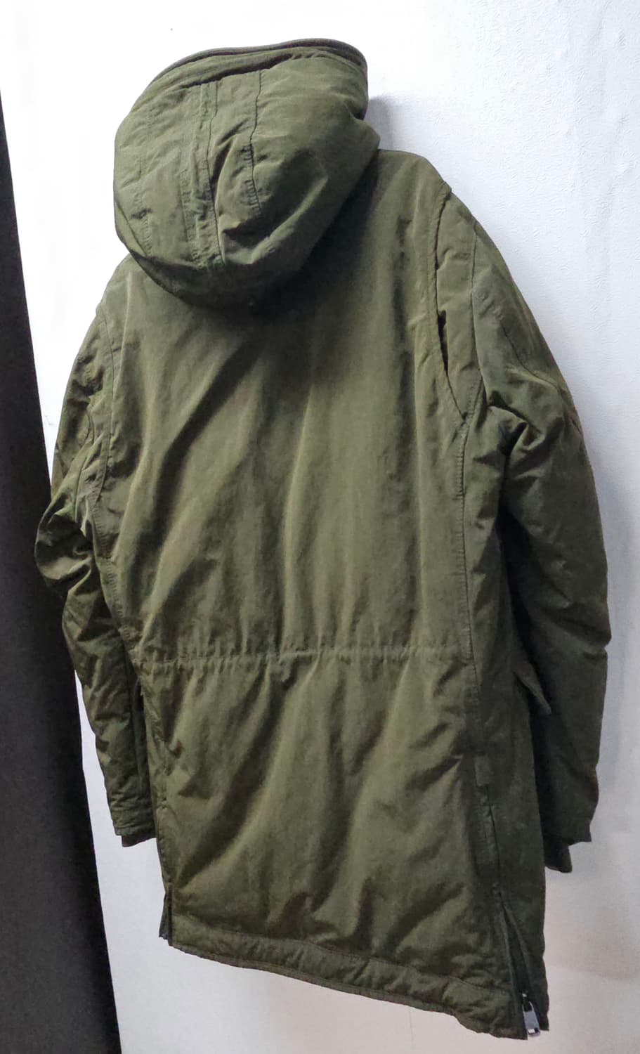 헤리코튼  카키색 후드 야상 패딩 점퍼 95 상품이미지3