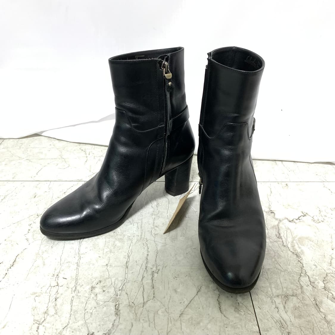 살바토레 페라가모 블랙 앵클 부츠 220-225 여성 구두 이태리 빈티지 상품이미지1