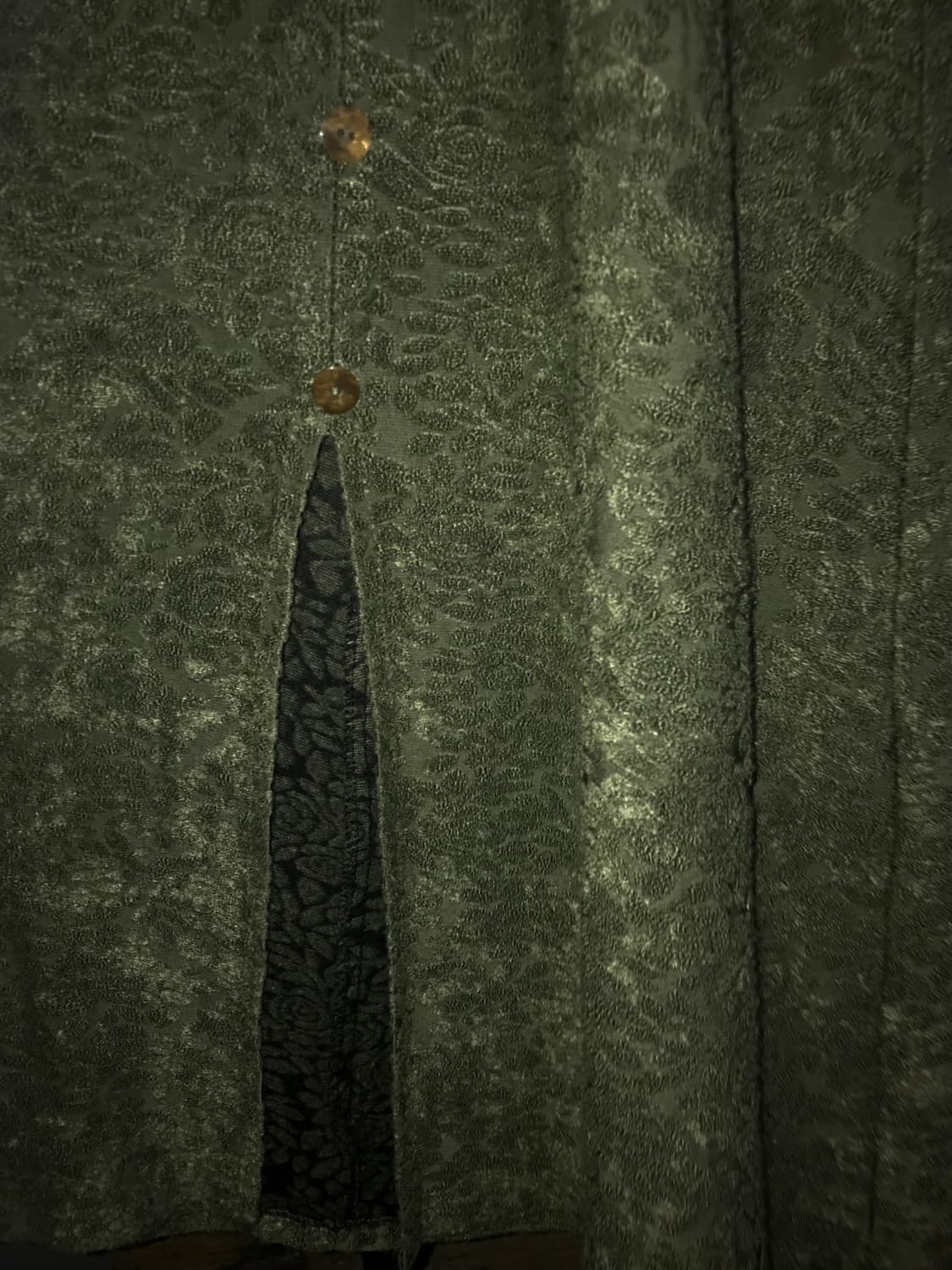 Flower pattern khaki vintage skirt 상품이미지9