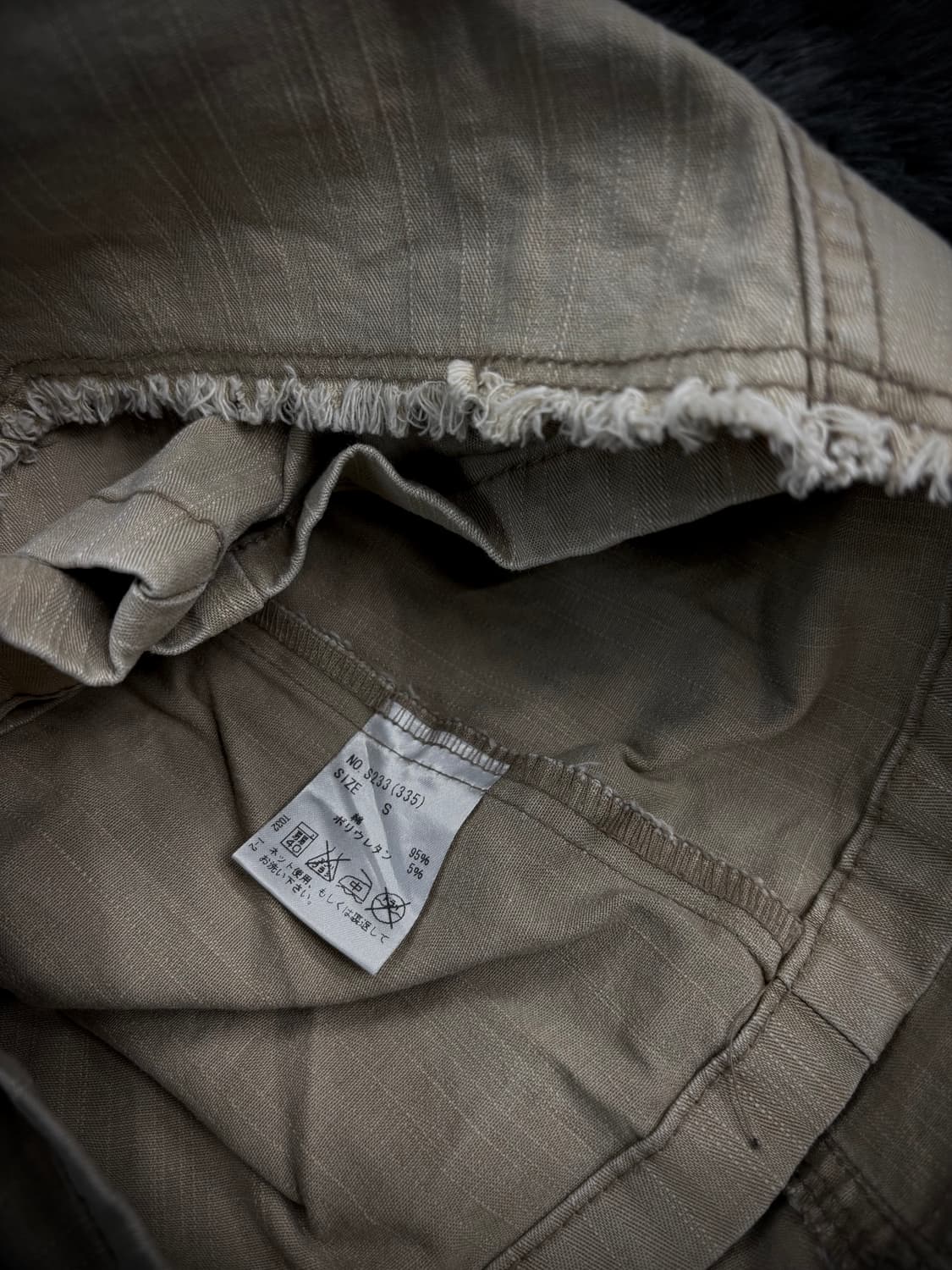 Cecil McBee 베이지 카고 레터링 자수 숏스커트팬츠 상품이미지9