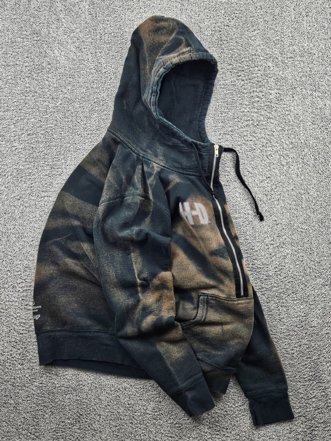 할리데이비슨 다잉워시드 커스텀 아노락 집업 후드티 (XL) / 11461 상품이미지4