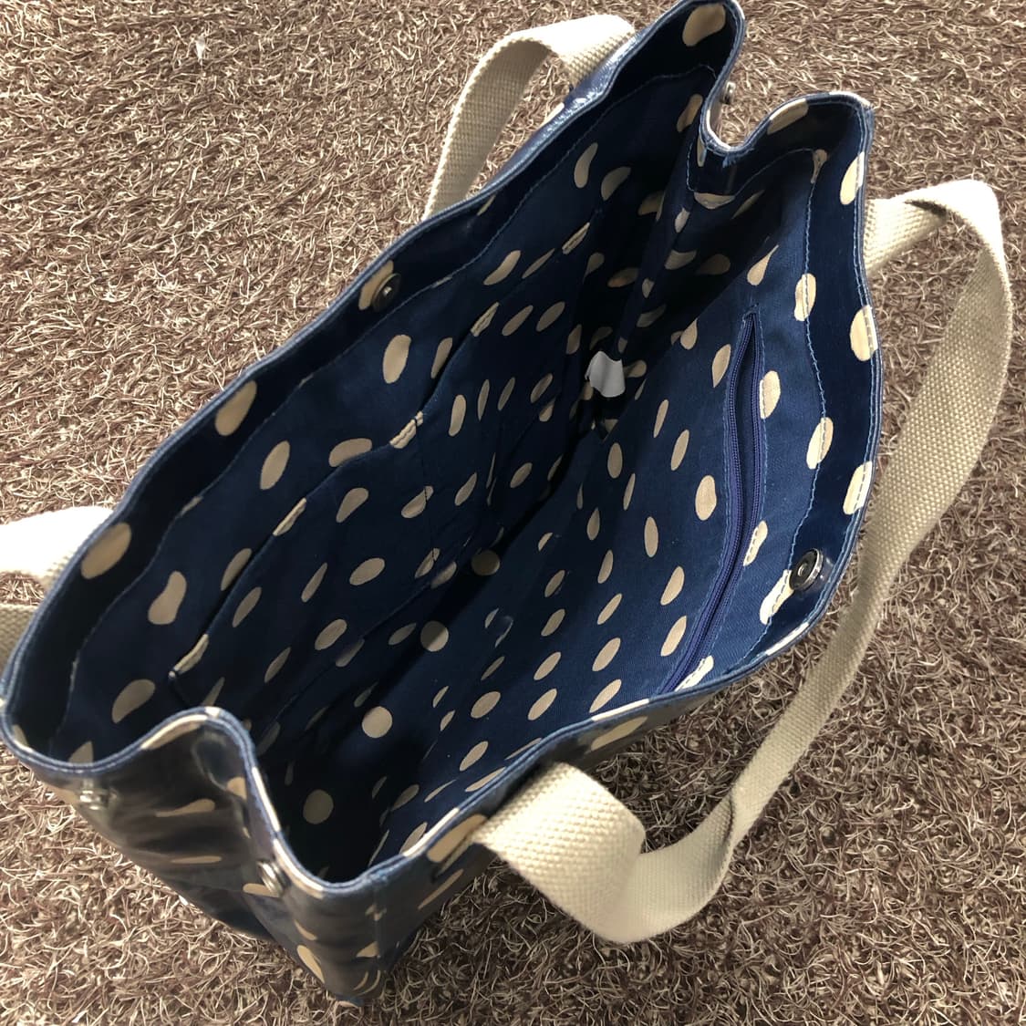 캐스키드슨 네이비 도트 토트백 숄더백 상품이미지4
