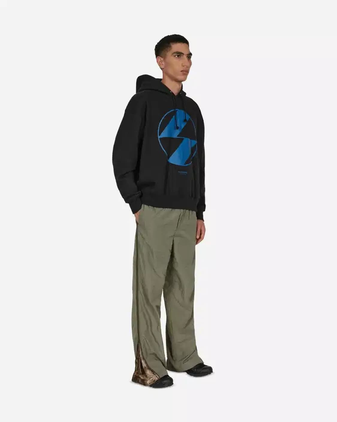 The Salvages 더 셀비지스 엠블럼 후드 블랙 상품이미지4