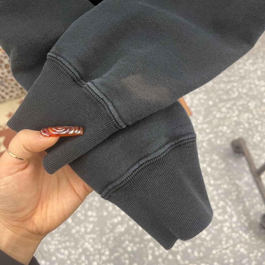 챔피온 리버스위브 보스턴캠프 레터링 맨투맨 M C09435 상품이미지7