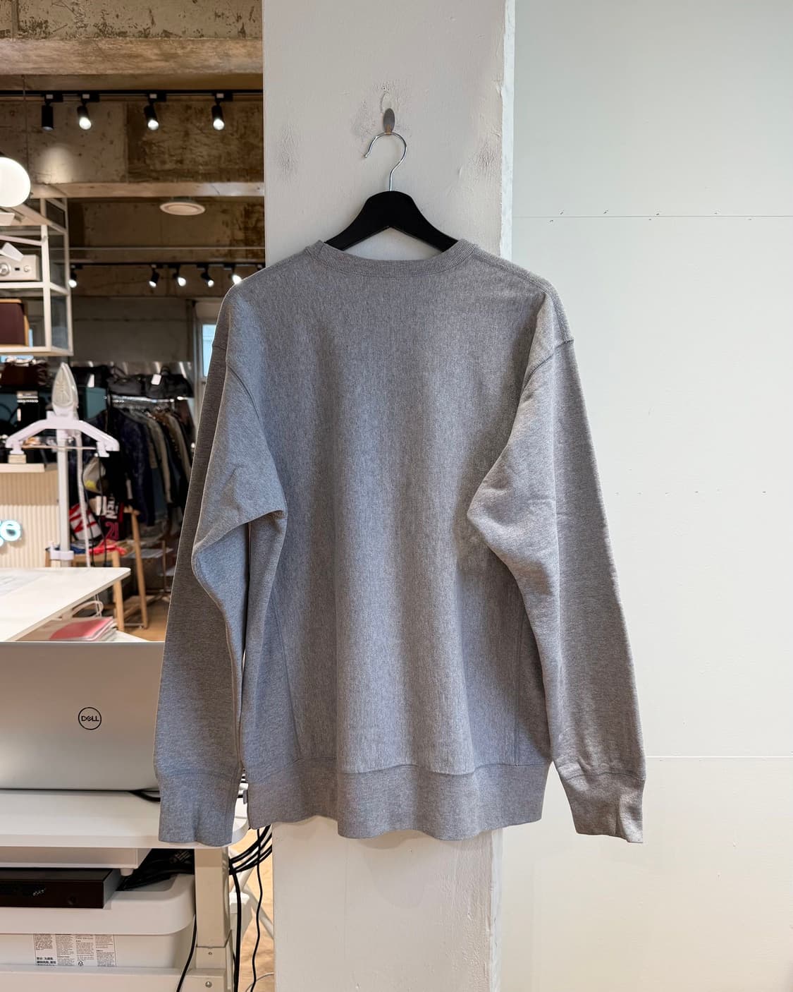 슈프림 그레이 박스 레드로고 크루넥 스웻 셔츠  상품이미지7