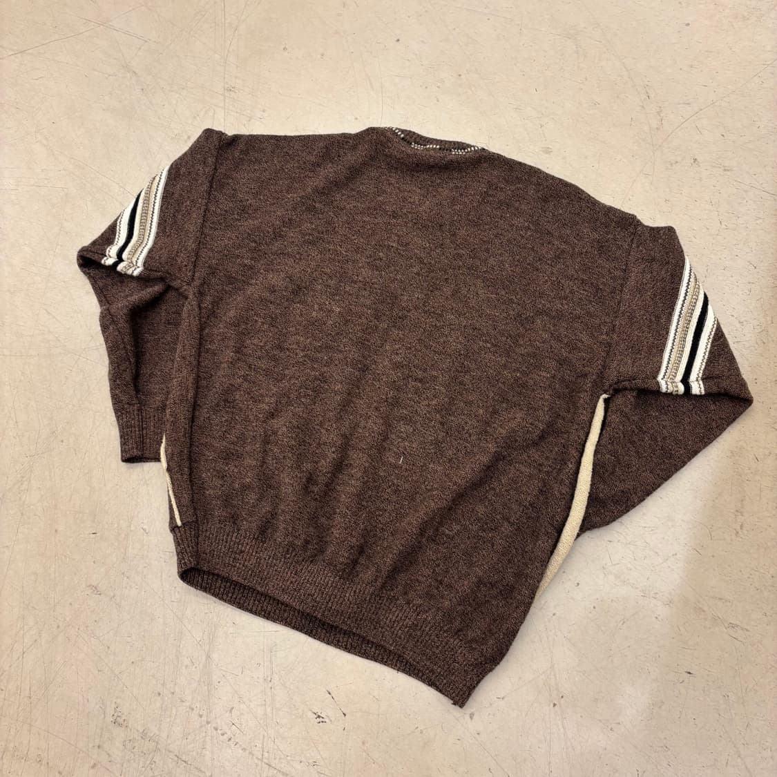 캐나다 빈티지 패턴 브라운 니트 상품이미지2