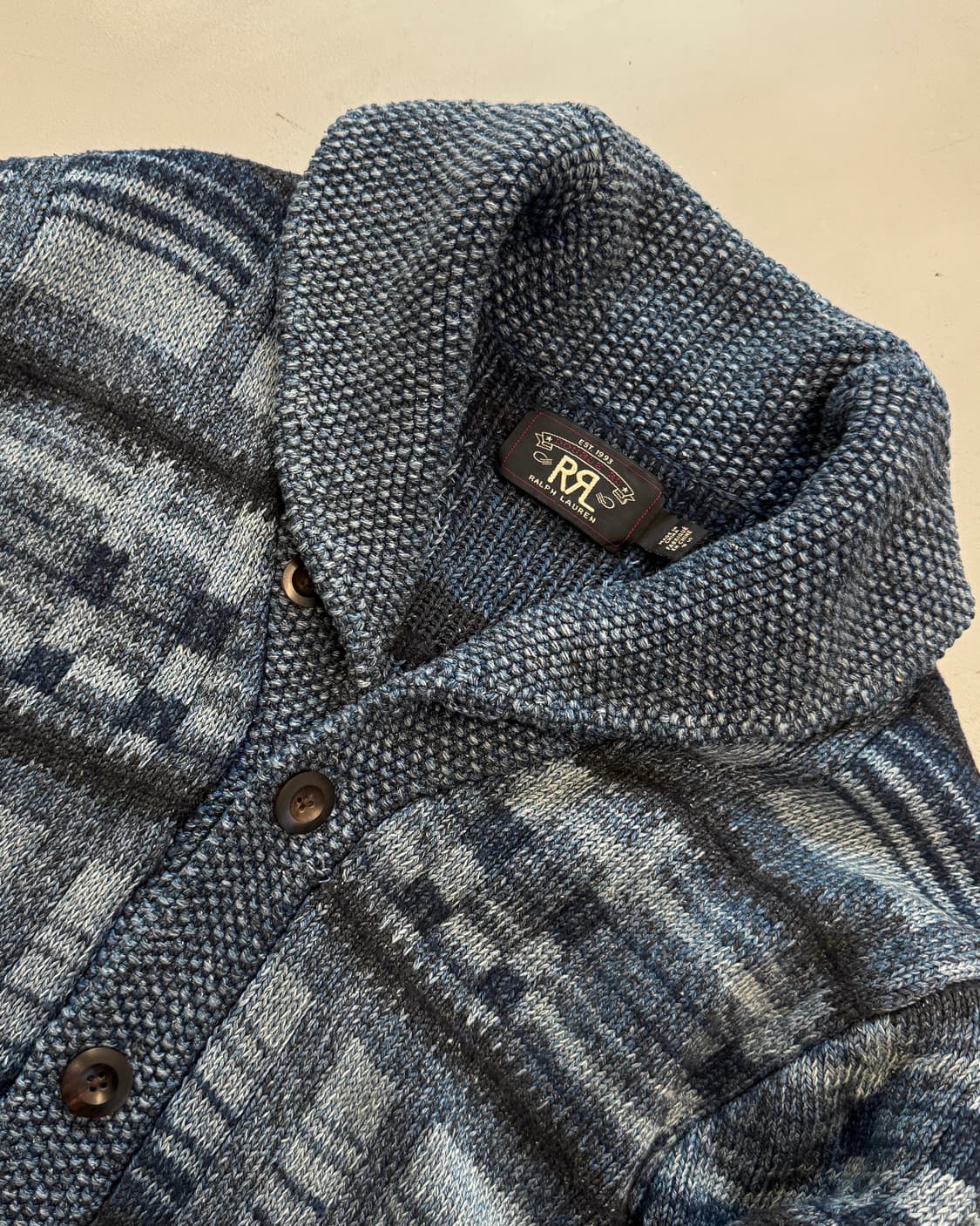 RRL 인디고 숄카라 가디건 상품이미지1