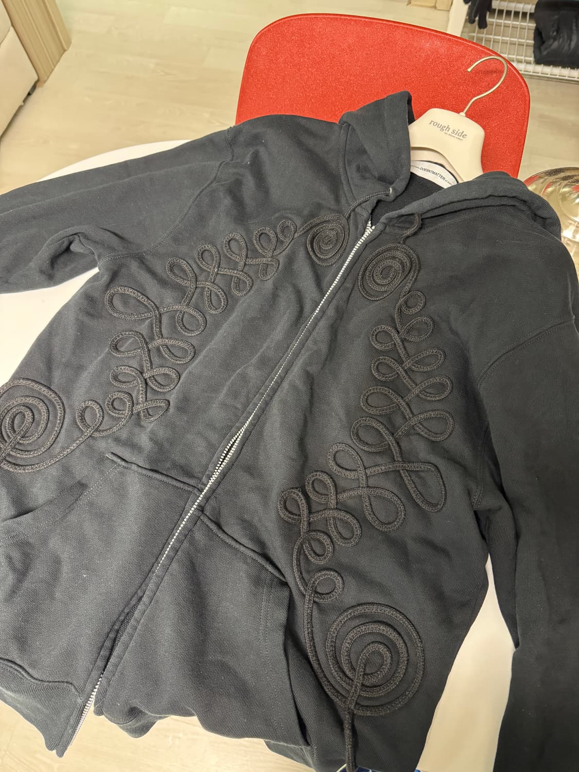 더즌매러 후드집업 블랙 L 상품이미지1