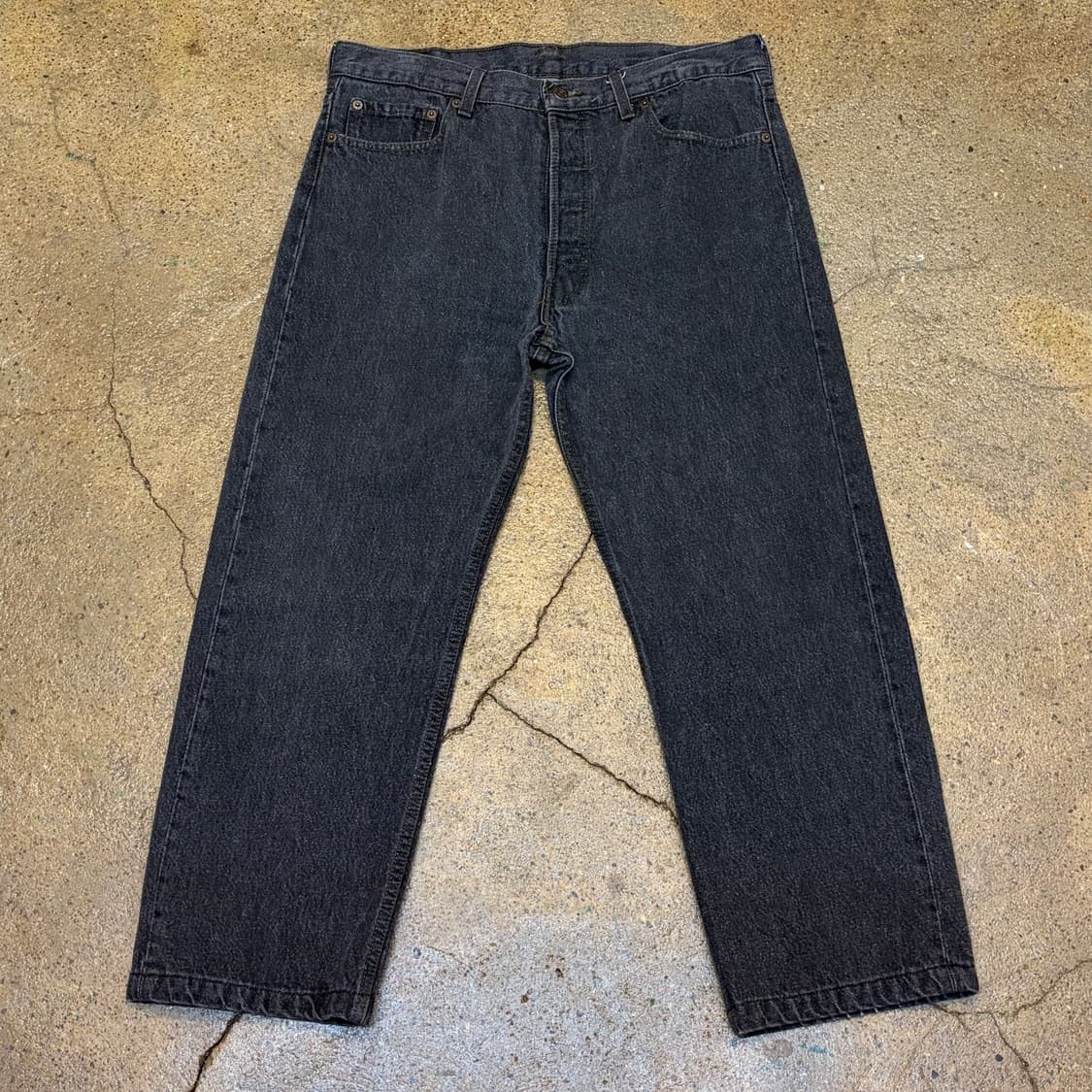 90s Made in USA 미국 빈티지 리바이스 501 블랙진 청바지 상품이미지1