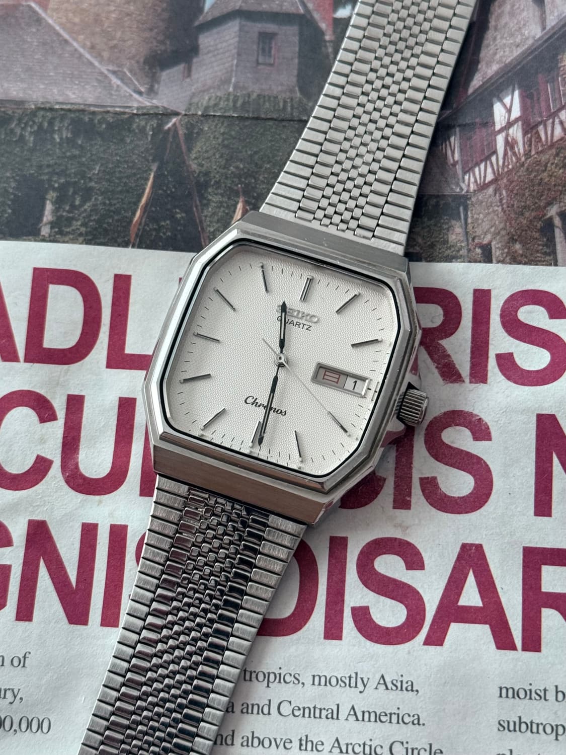 세이코 Seiko 쿼츠 크로노스 스퀘어 상품이미지1