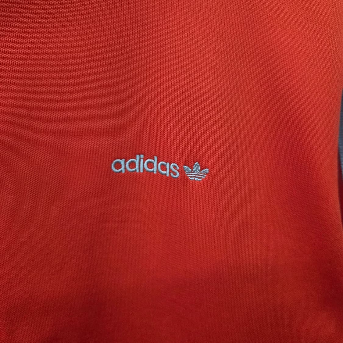 아디다스져지 오렌지 삼선 트랙탑 남L 상품이미지3