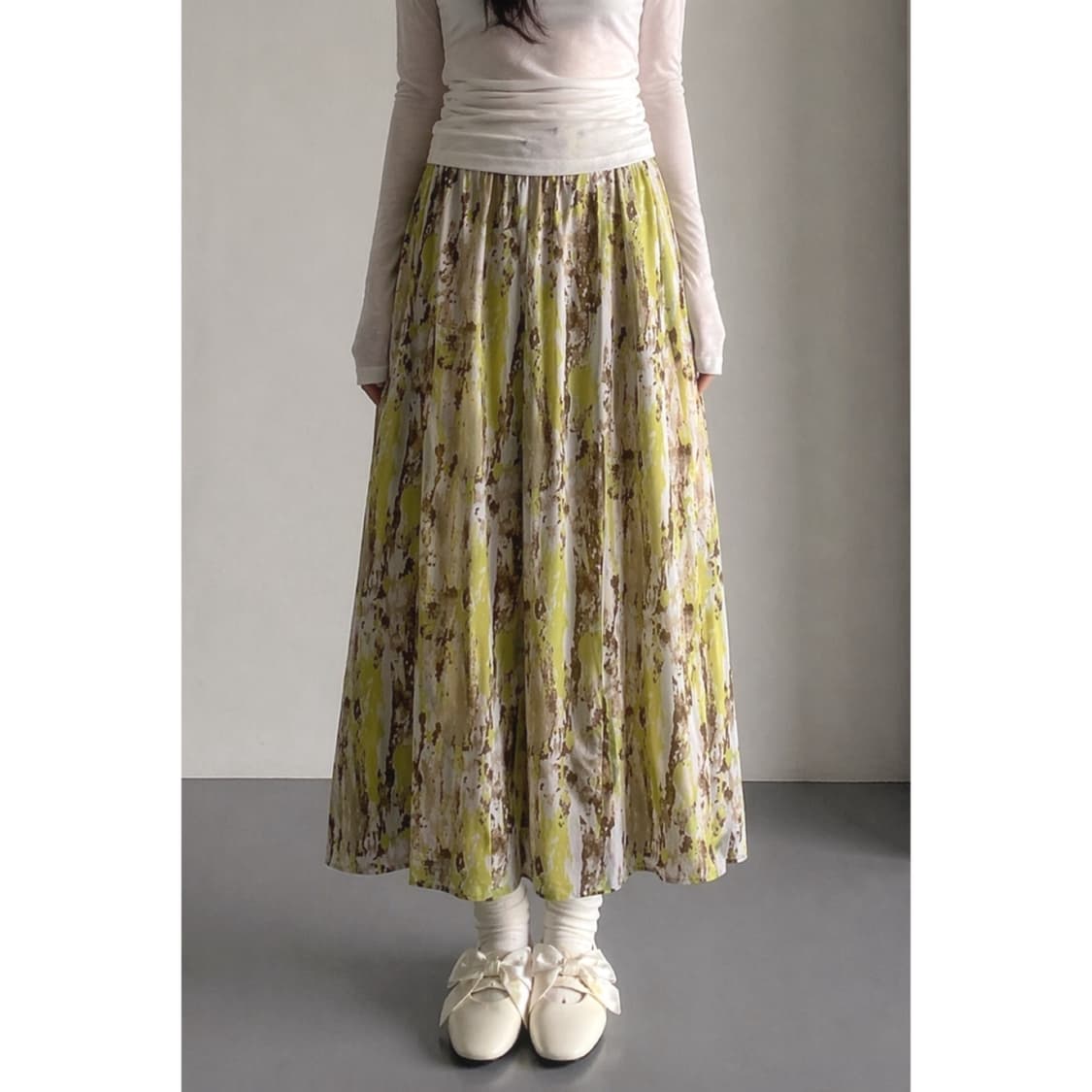 언니의 옷장 노랑 치마 상품이미지1