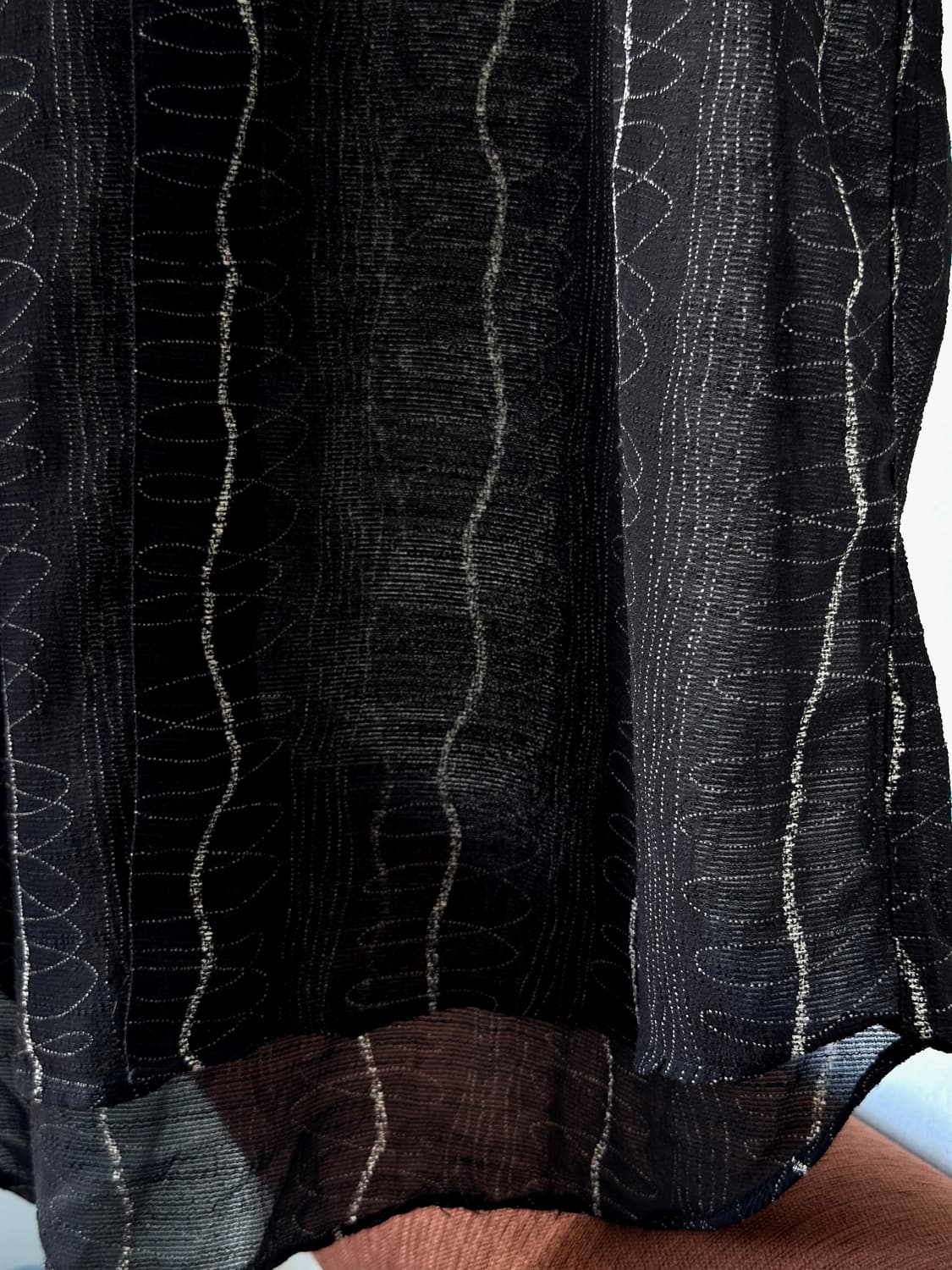 Irregularity pattern sheer fabric shirt 상품이미지6