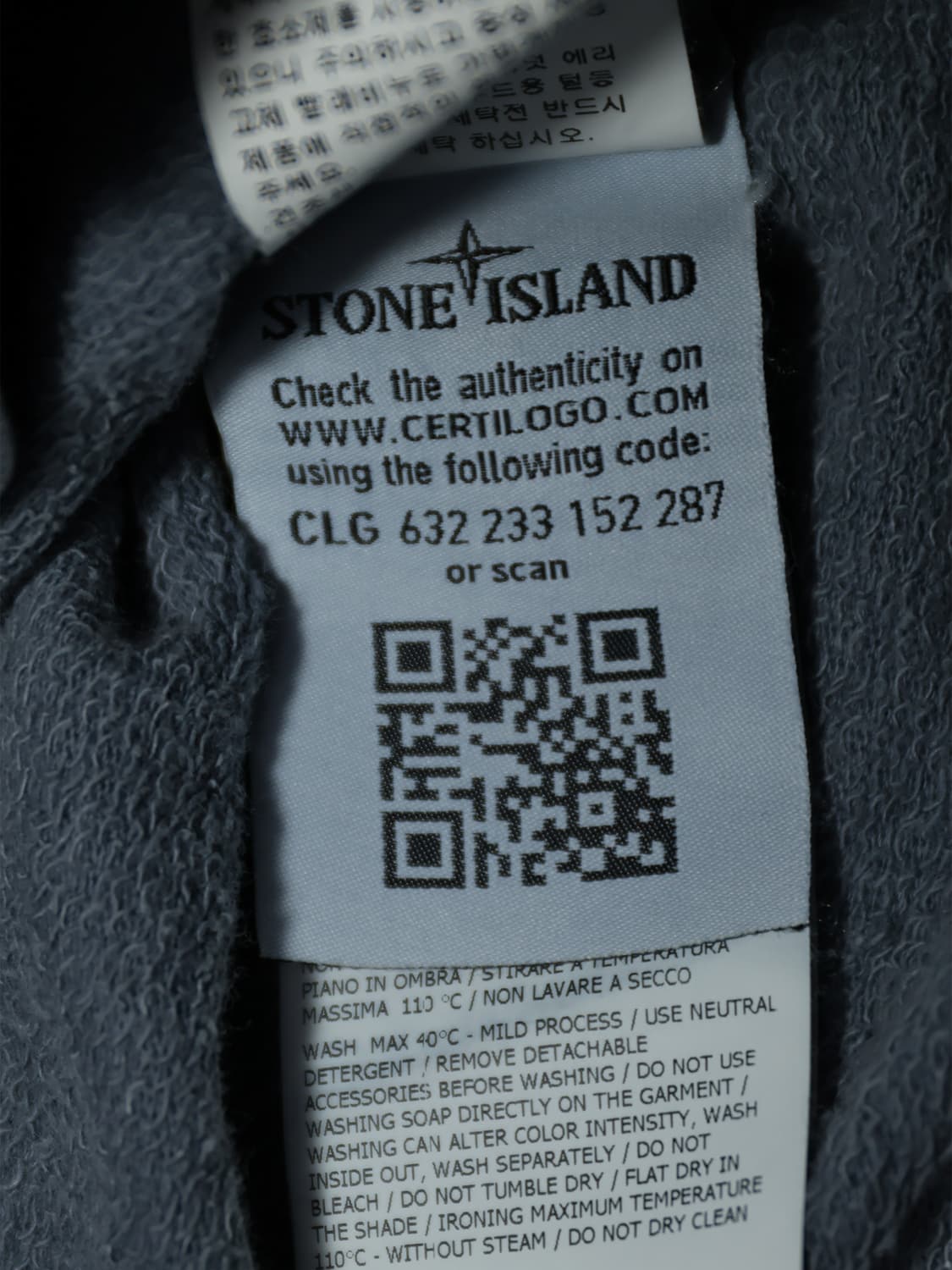 정품 스톤아일랜드 그레이 맨투맨 XL 상품이미지5