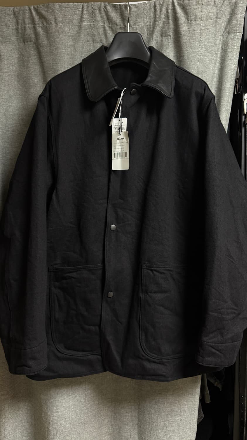 25AW 코모리 레더카라 데님 자켓 상품이미지1