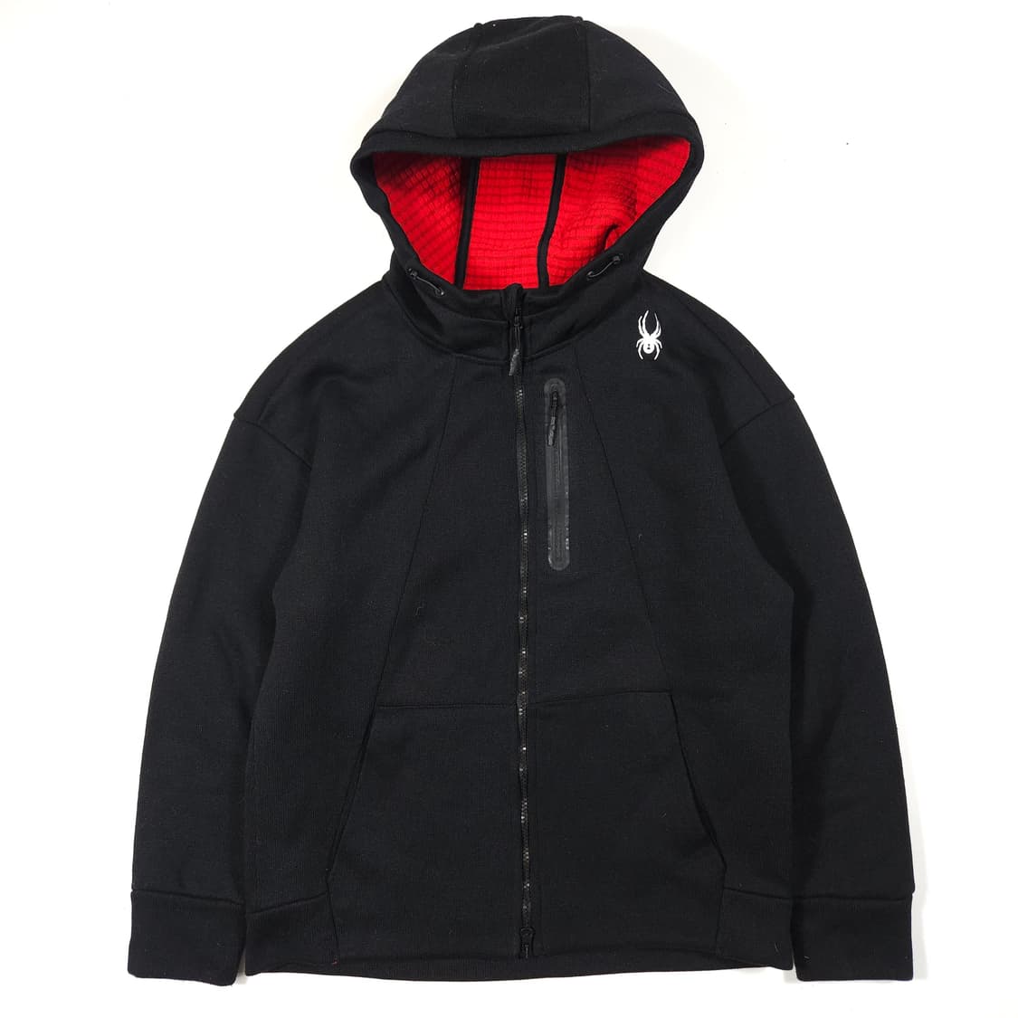 스파이더 후드집업 블랙 상품이미지1