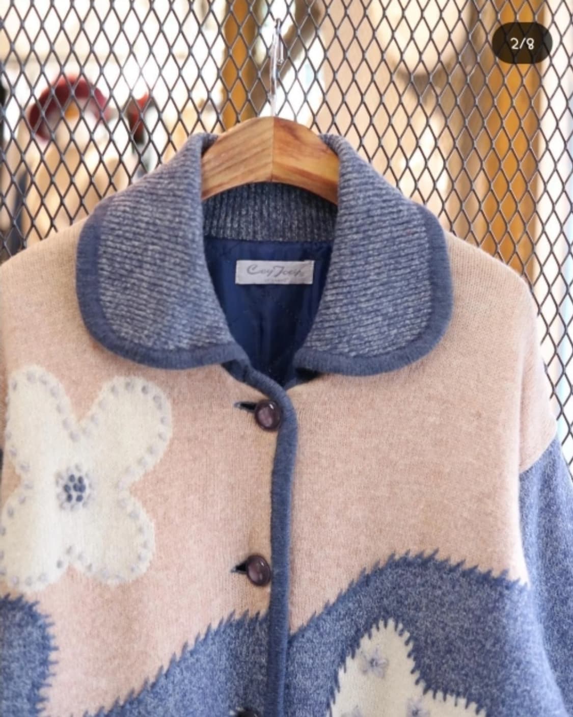 앨리스빈티지 압축 울 누빔 자켓가디건 상품이미지3