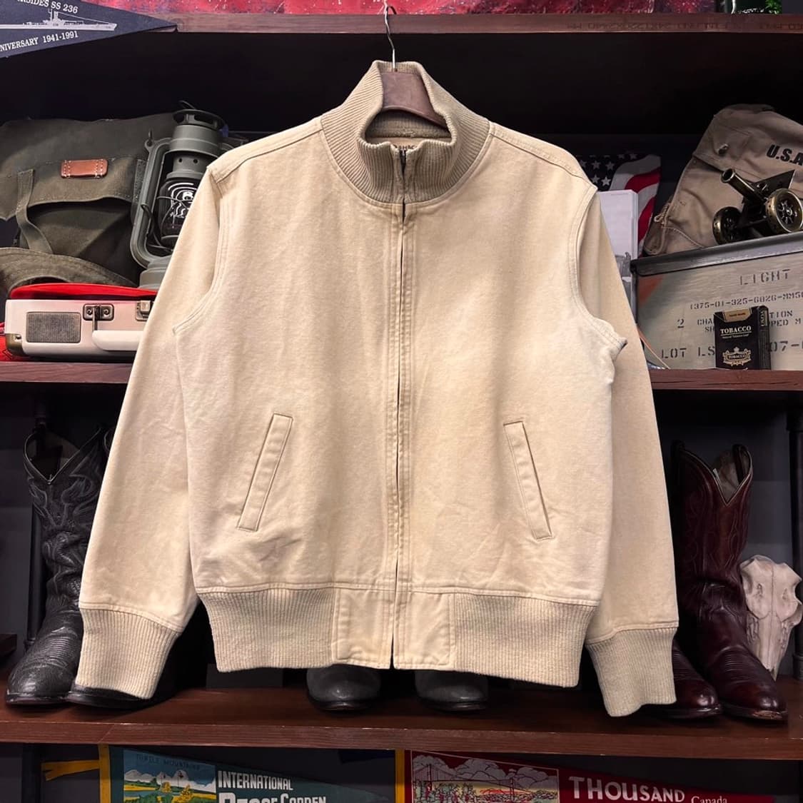 OSHKOSH 오시코시 클래식 코튼 블루종 집업 자켓 스윙탑 N426 상품이미지1